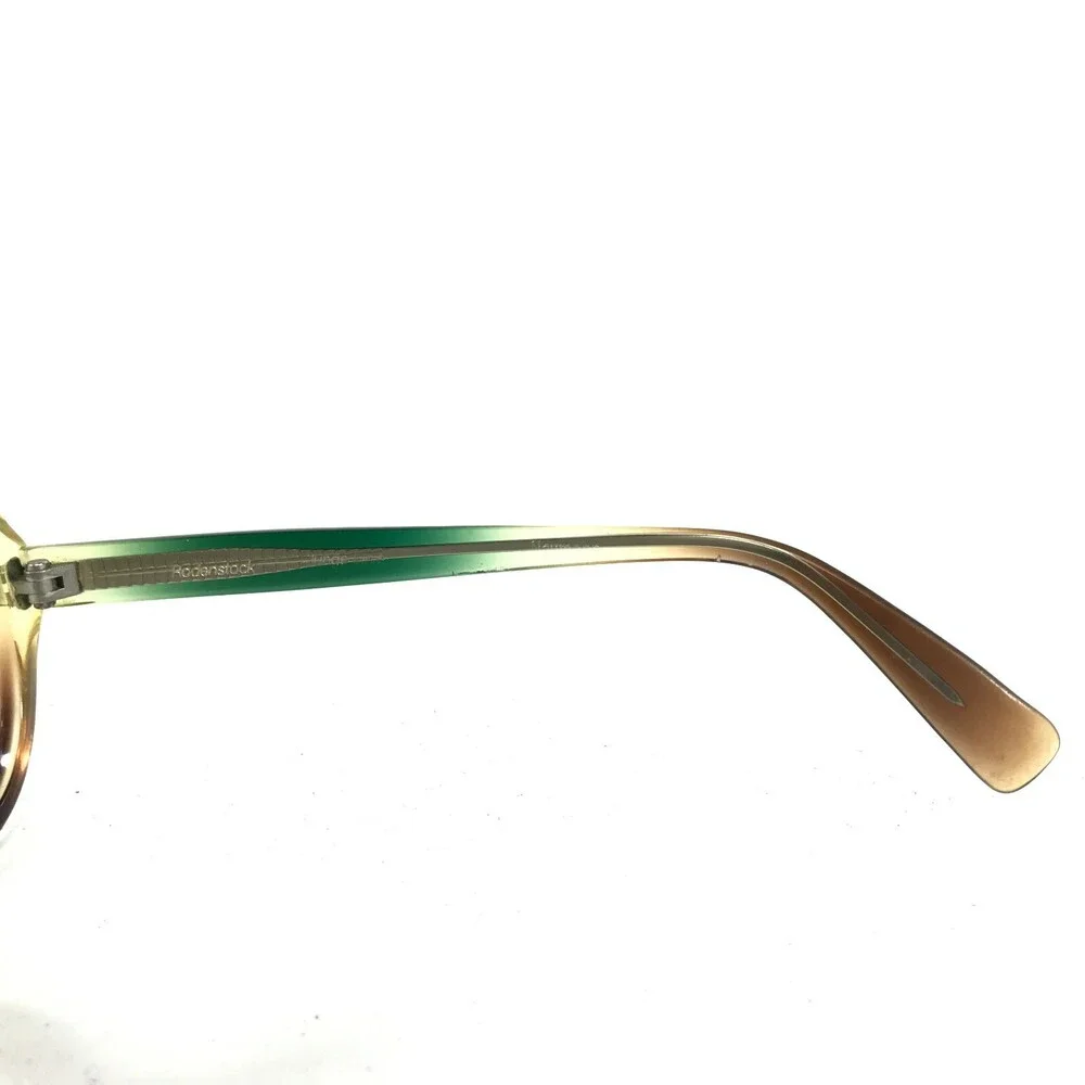 Rodenstock J 202 Eyeglasses Frames Brown Green Round Clear Thick Rim 54-16-130